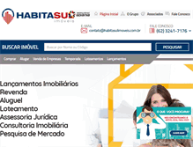 Tablet Screenshot of habitasulimoveis.com.br